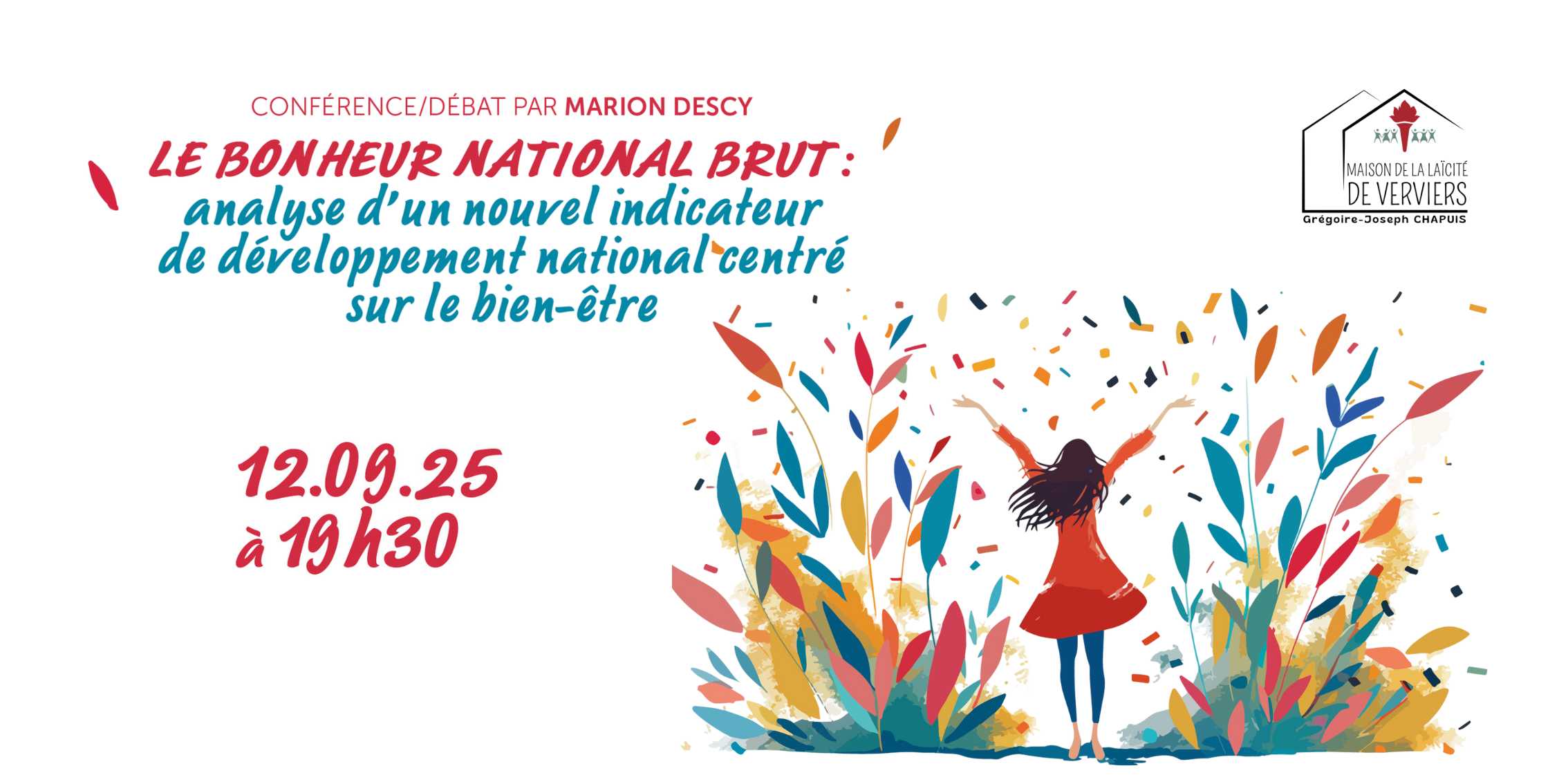 12/09/25 | Conférence | LE BONHEUR NATIONAL BRUT : analyse d’un nouvel indicateur de développement national centré sur le bien-être